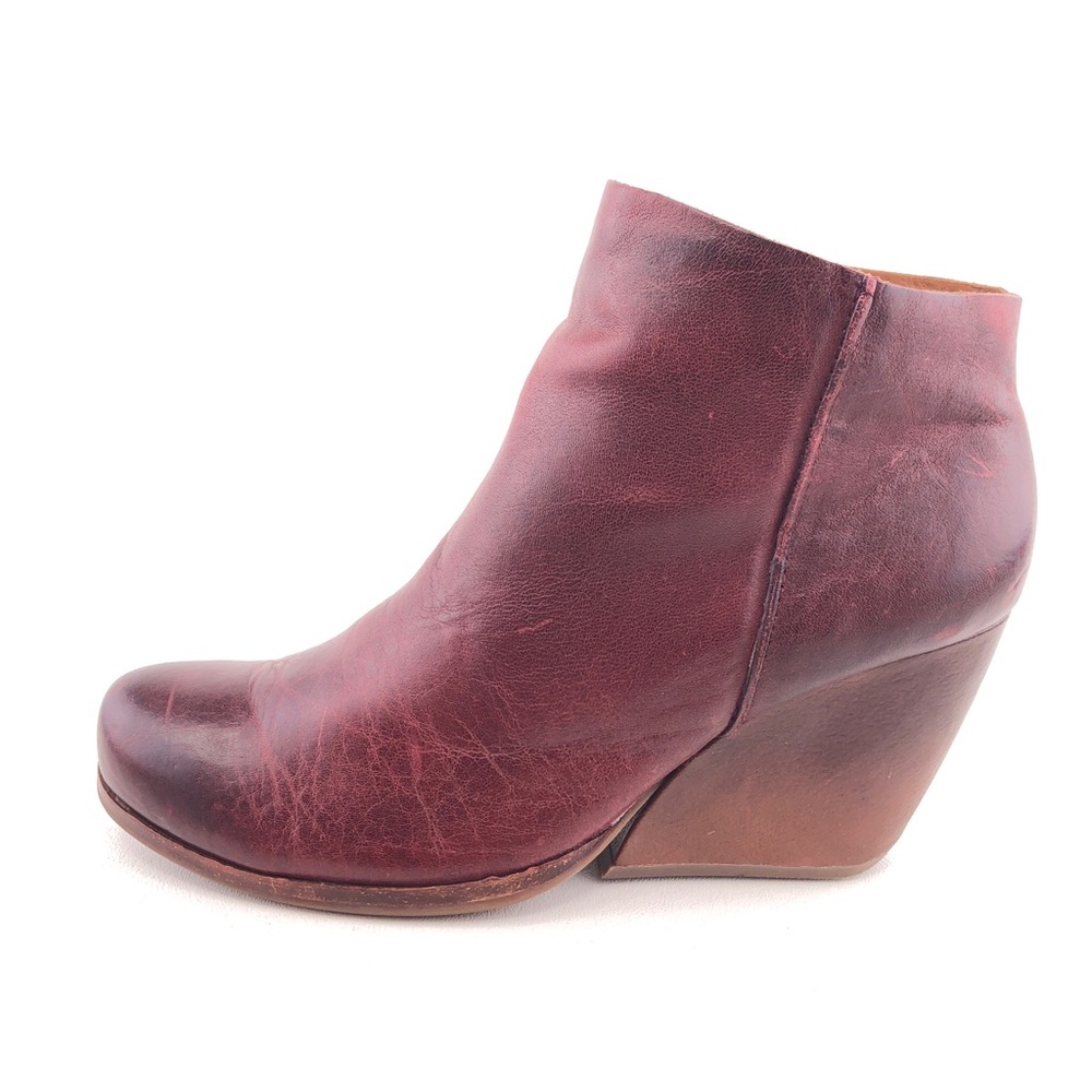 Kork-Ease Natalya Leather Wedge Ankle Boots 9M